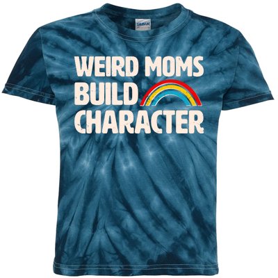 Funny Weird Moms Build Characters Kids Tie-Dye T-Shirt