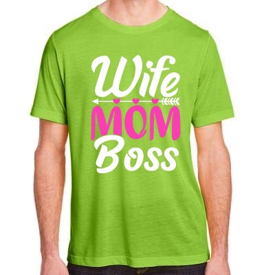 Funny Wife Mom Boss Mother's Day Gift Adult ChromaSoft Performance T-Shirt