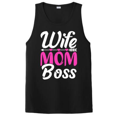 Funny Wife Mom Boss Mother's Day Gift PosiCharge Competitor Tank