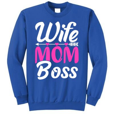 Funny Wife Mom Boss Mother's Day Gift Sweatshirt