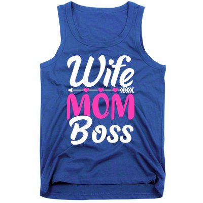 Funny Wife Mom Boss Mother's Day Gift Tank Top