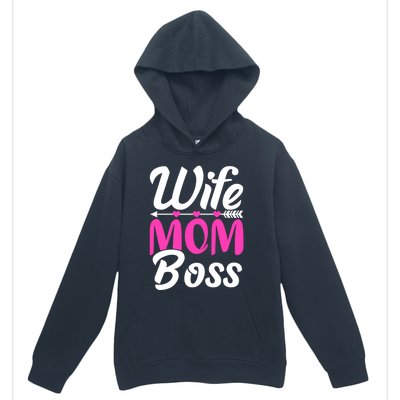 Funny Wife Mom Boss Mother's Day Gift Urban Pullover Hoodie