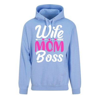 Funny Wife Mom Boss Mother's Day Gift Unisex Surf Hoodie