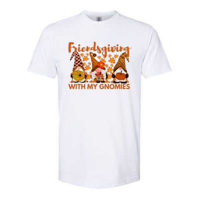 Friendsgiving With My Gnomies Funny Friend Thanksgiving Gift Softstyle CVC T-Shirt