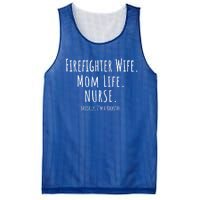 Firefighter Wife Mom Life Nurse Cool Gift Mothers Day Gift Great Gift Mesh Reversible Basketball Jersey Tank