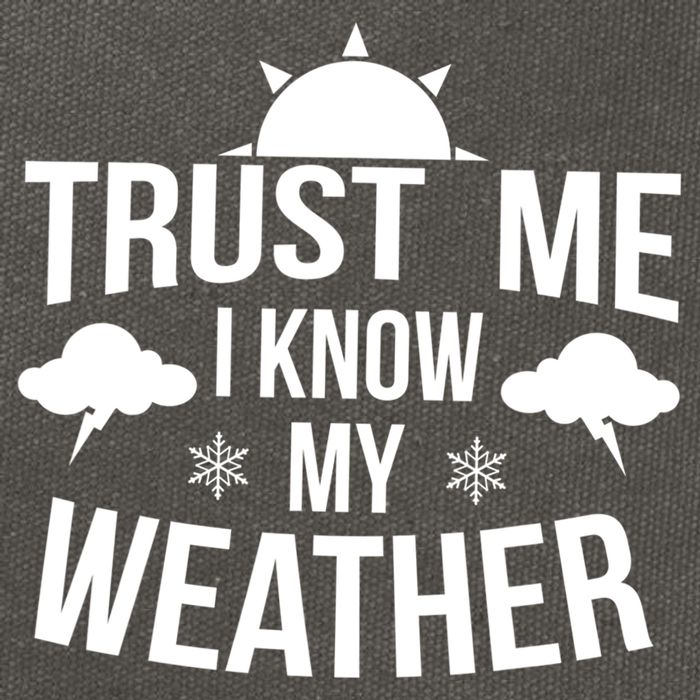 Funny Weather Meteorologist Gift Forecaster Weatherman Climate Fun Gift Cotton Canvas Backpack