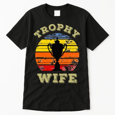 Funny Wife Mom Vintage Retro Sunset Trophy Mothers Day Tall T-Shirt