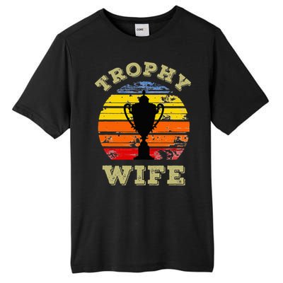 Funny Wife Mom Vintage Retro Sunset Trophy Mothers Day Tall Fusion ChromaSoft Performance T-Shirt