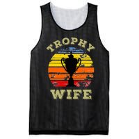 Funny Wife Mom Vintage Retro Sunset Trophy Mothers Day Mesh Reversible Basketball Jersey Tank