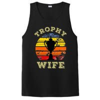 Funny Wife Mom Vintage Retro Sunset Trophy Mothers Day PosiCharge Competitor Tank