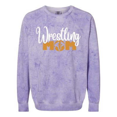 Funny Wrestling Mom Wrestler Mom Meaningful Gift Colorblast Crewneck Sweatshirt