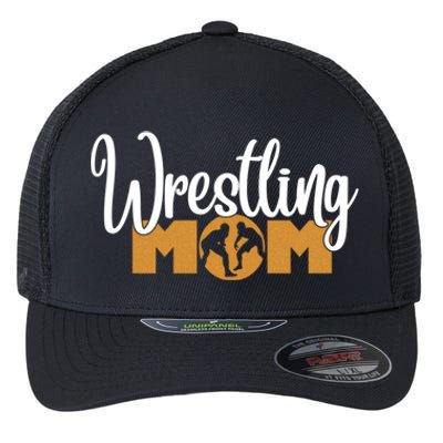 Funny Wrestling Mom Wrestler Mom Meaningful Gift Flexfit Unipanel Trucker Cap