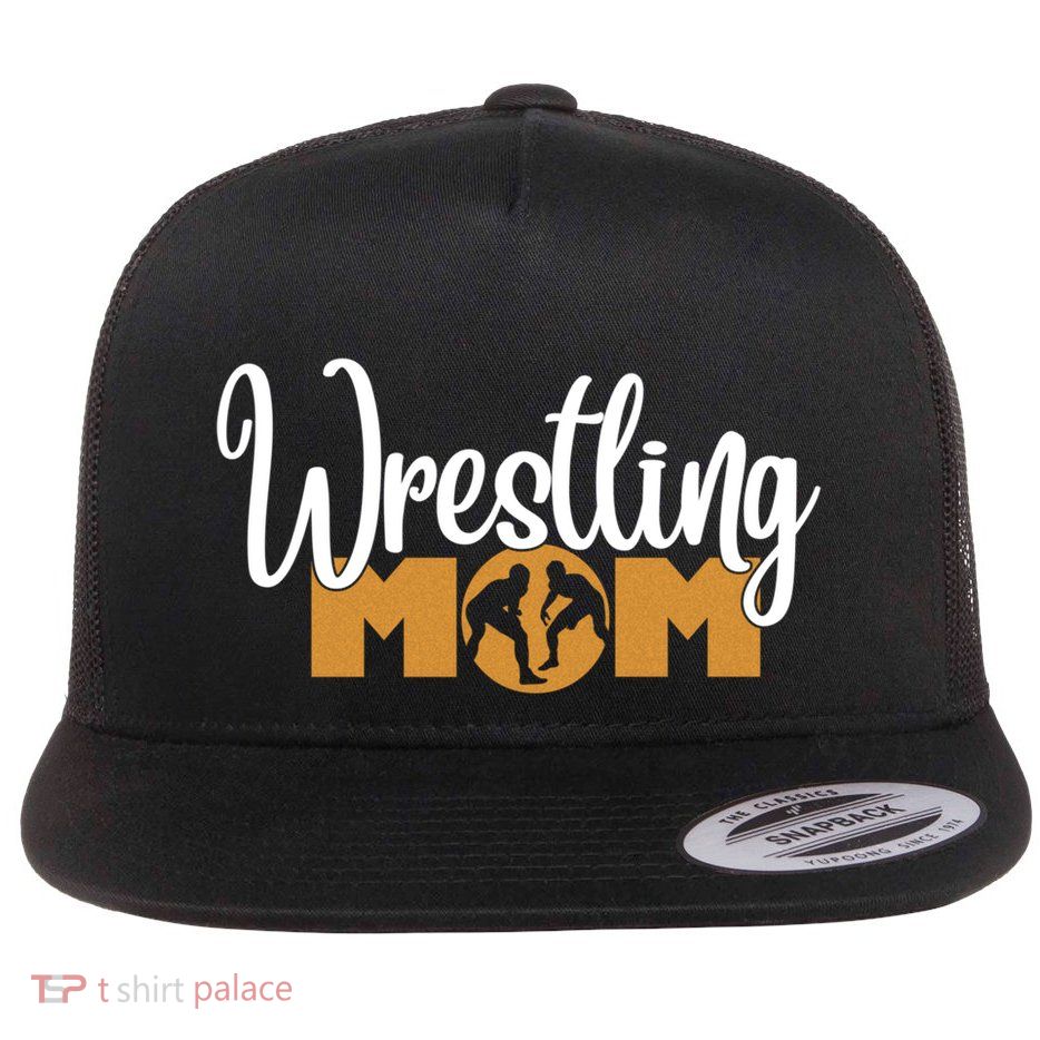 Funny Wrestling Mom Wrestler Mom Meaningful Gift Flatbill Hat