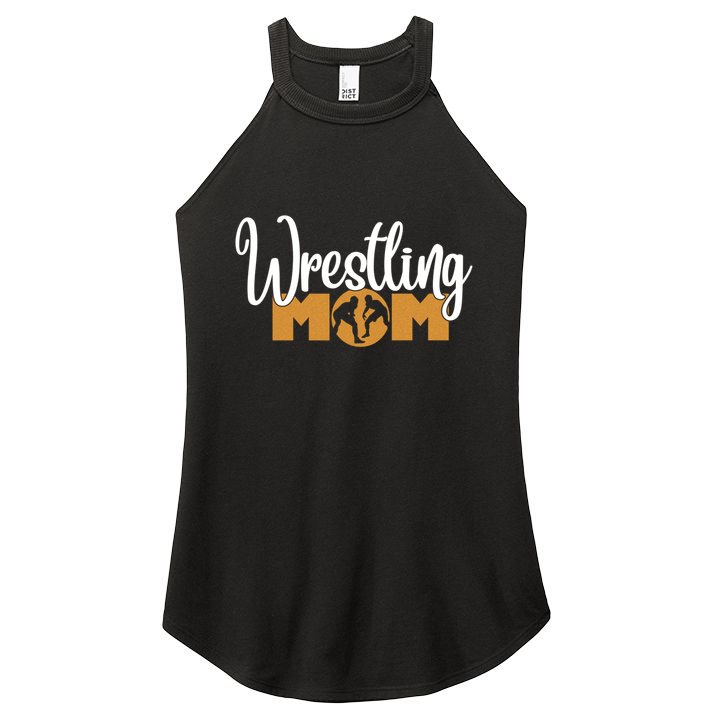 Funny Wrestling Mom Wrestler Mom Meaningful Gift Women's Perfect Tri Rocker Tank