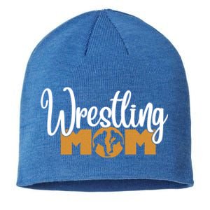 Funny Wrestling Mom Wrestler Mom Meaningful Gift Sustainable Beanie