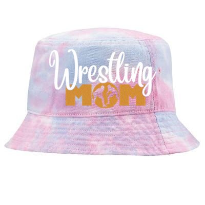 Funny Wrestling Mom Wrestler Mom Meaningful Gift Tie-Dyed Bucket Hat