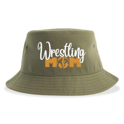 Funny Wrestling Mom Wrestler Mom Meaningful Gift Sustainable Bucket Hat