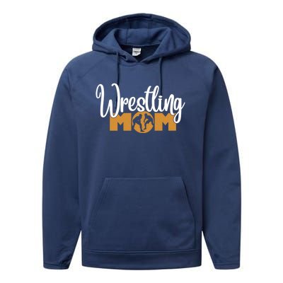 Funny Wrestling Mom Wrestler Mom Meaningful Gift Performance Fleece Hoodie