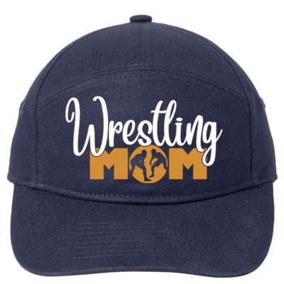 Funny Wrestling Mom Wrestler Mom Meaningful Gift 7-Panel Snapback Hat