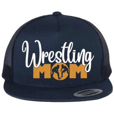 Funny Wrestling Mom Wrestler Mom Meaningful Gift Flat Bill Trucker Hat