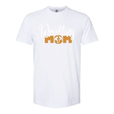 Funny Wrestling Mom Wrestler Mom Meaningful Gift Softstyle® CVC T-Shirt