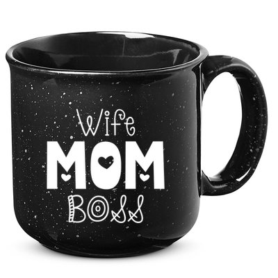 Funny Wife Mother Boss Retro Mom MotherS Day Gift 15oz Campfire Ceramic Mug
