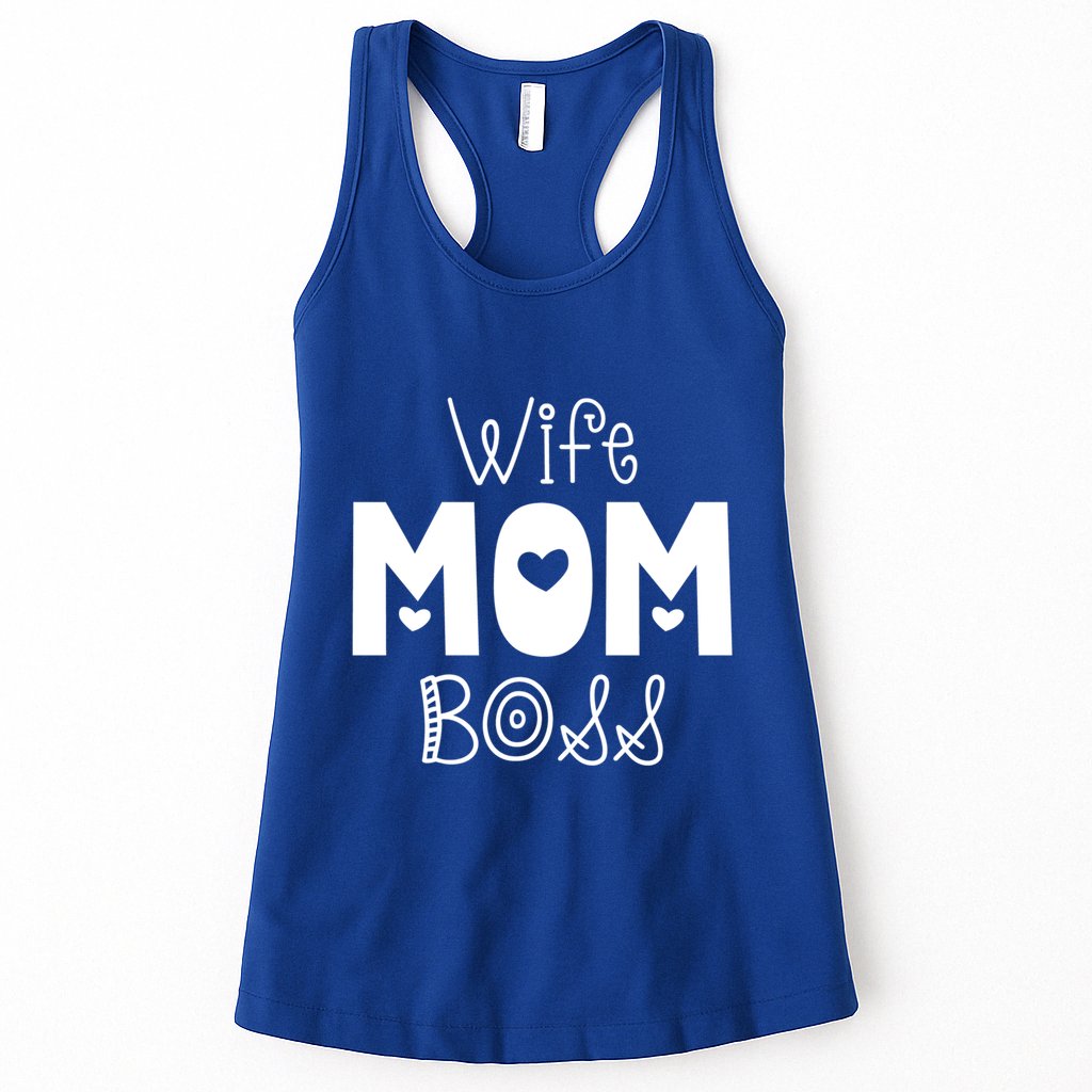 Funny Wife Mother Boss Retro Mom MotherS Day Gift Womens Tank Top