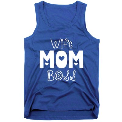Funny Wife Mother Boss Retro Mom MotherS Day Gift Tank Top