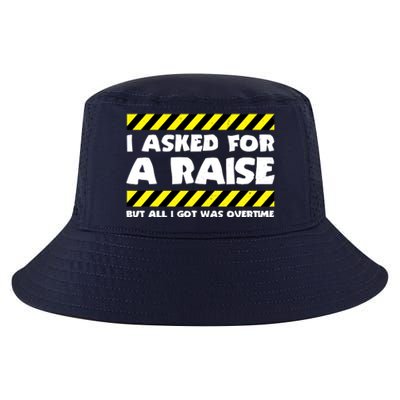 Funny Work Meme - Working Overtime - Funny Factory Worker Cool Comfort Performance Bucket Hat