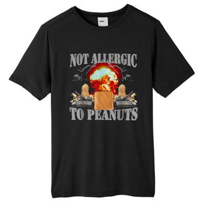 Funny Weird Meme Not Allergic To Peanut Cursed Peanut Butter Tall Fusion ChromaSoft Performance T-Shirt