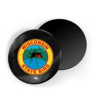 Funny Wisconsin Mosquito State Bird Magnet