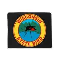 Funny Wisconsin Mosquito State Bird Mousepad