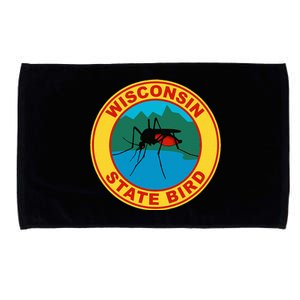 Funny Wisconsin Mosquito State Bird Microfiber Hand Towel