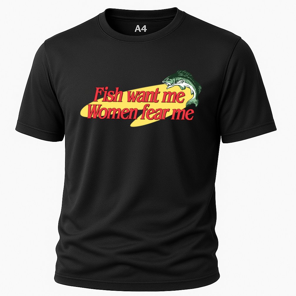 Fish Want Me Women Fear Me Cooling Performance Crew T-Shirt