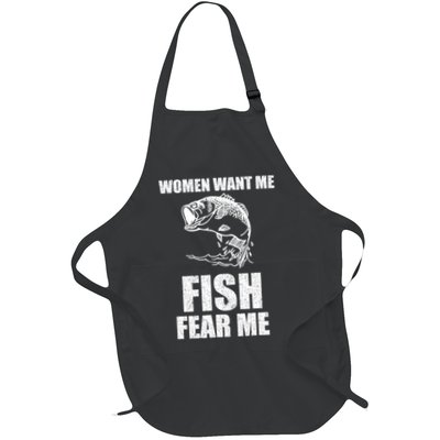 Fish Want Me, Women Fear Me Meme Apron