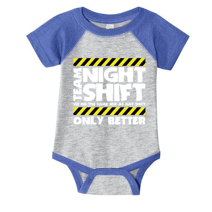 Funny Work Meme Gift Team Night Shift Gift Funny Factory Worker Cute Gift Infant Baby Jersey Bodysuit