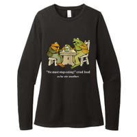 Funny We Must Stop Eating Cried Toad As He Ate Another Womens CVC Long Sleeve Shirt