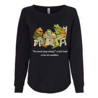 Funny We Must Stop Eating Cried Toad As He Ate Another Womens California Wash Sweatshirt