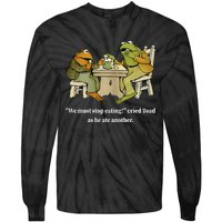 Funny We Must Stop Eating Cried Toad As He Ate Another Tie-Dye Long Sleeve Shirt