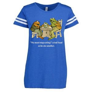 Funny We Must Stop Eating Cried Toad As He Ate Another Enza Ladies Jersey Football T-Shirt