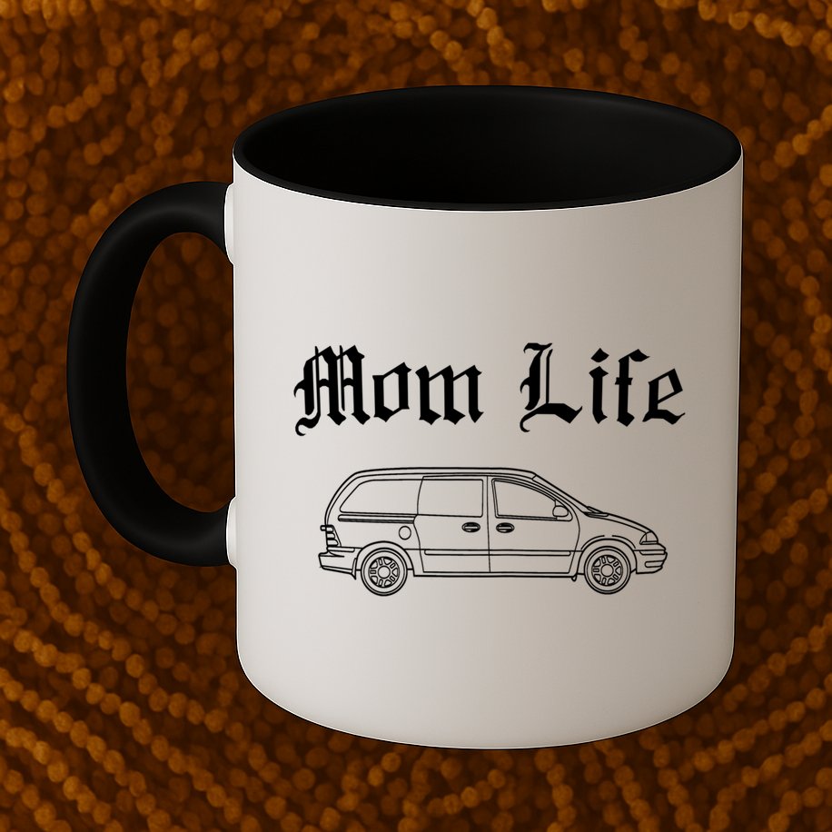Funny Womens Mom Life Gangsta Minivan Gift Funny Gift For Busy Moms Mug