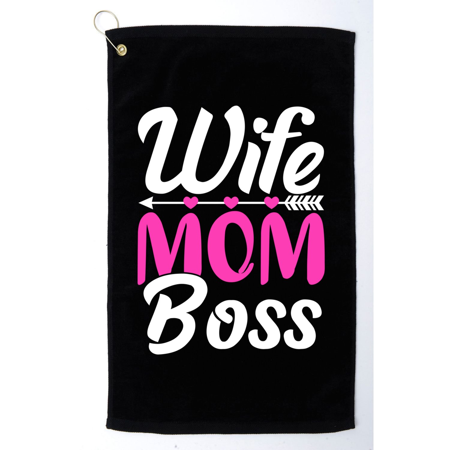 Funny Wife Mom Boss MotherS Day Gift Golf Towel