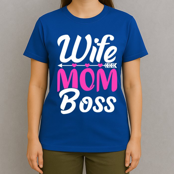 Funny Wife Mom Boss MotherS Day Gift T-Shirt