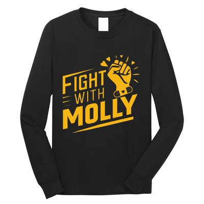 Fight With Molly Stem Cell Cancer Warrior Long Sleeve Shirt