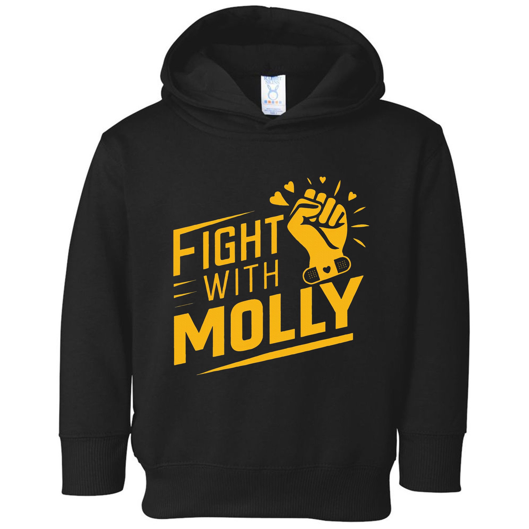 Fight With Molly Stem Cell Cancer Warrior Toddler Hoodie