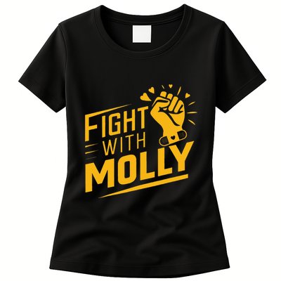 Fight With Molly Stem Cell Cancer Warrior Womens T-Shirt