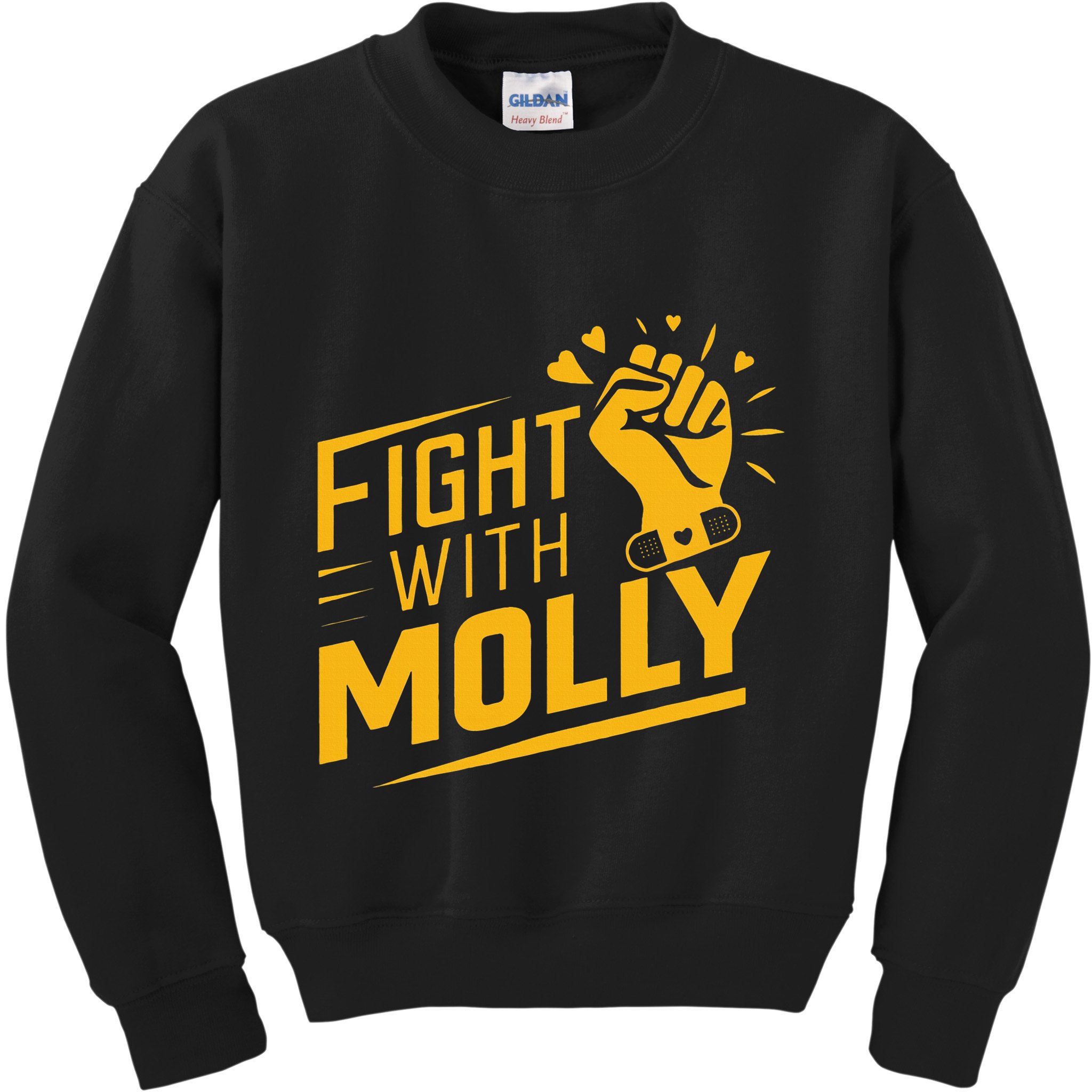 Fight With Molly Stem Cell Cancer Warrior Kids Sweatshirt