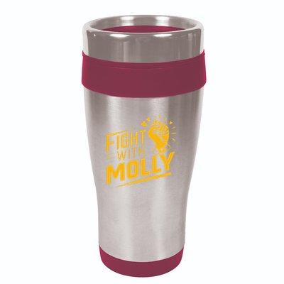 Fight With Molly Stem Cell Cancer Warrior 16oz Travel Tumbler