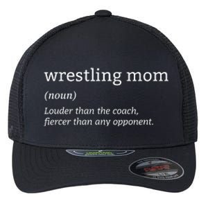 Funny Wrestling Mom Definition Wrestler Wrestling Fans Flexfit Unipanel Trucker Cap