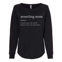 Funny Wrestling Mom Definition Wrestler Wrestling Fans Womens California Wash Sweatshirt